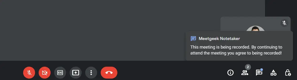 MeetGeek Recording Permissions