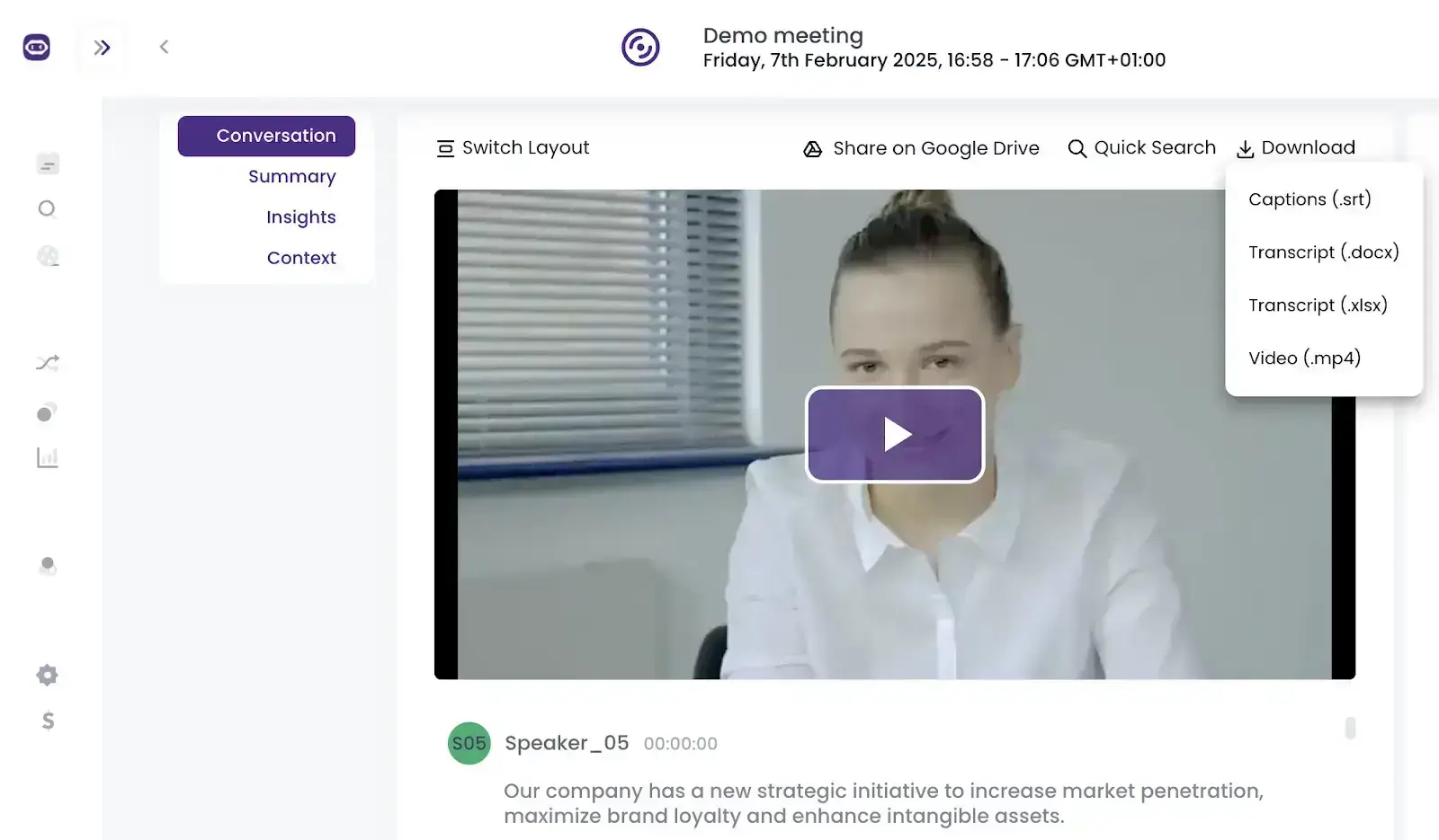 How to Download a Microsoft Teams Transcription with MeetGeek