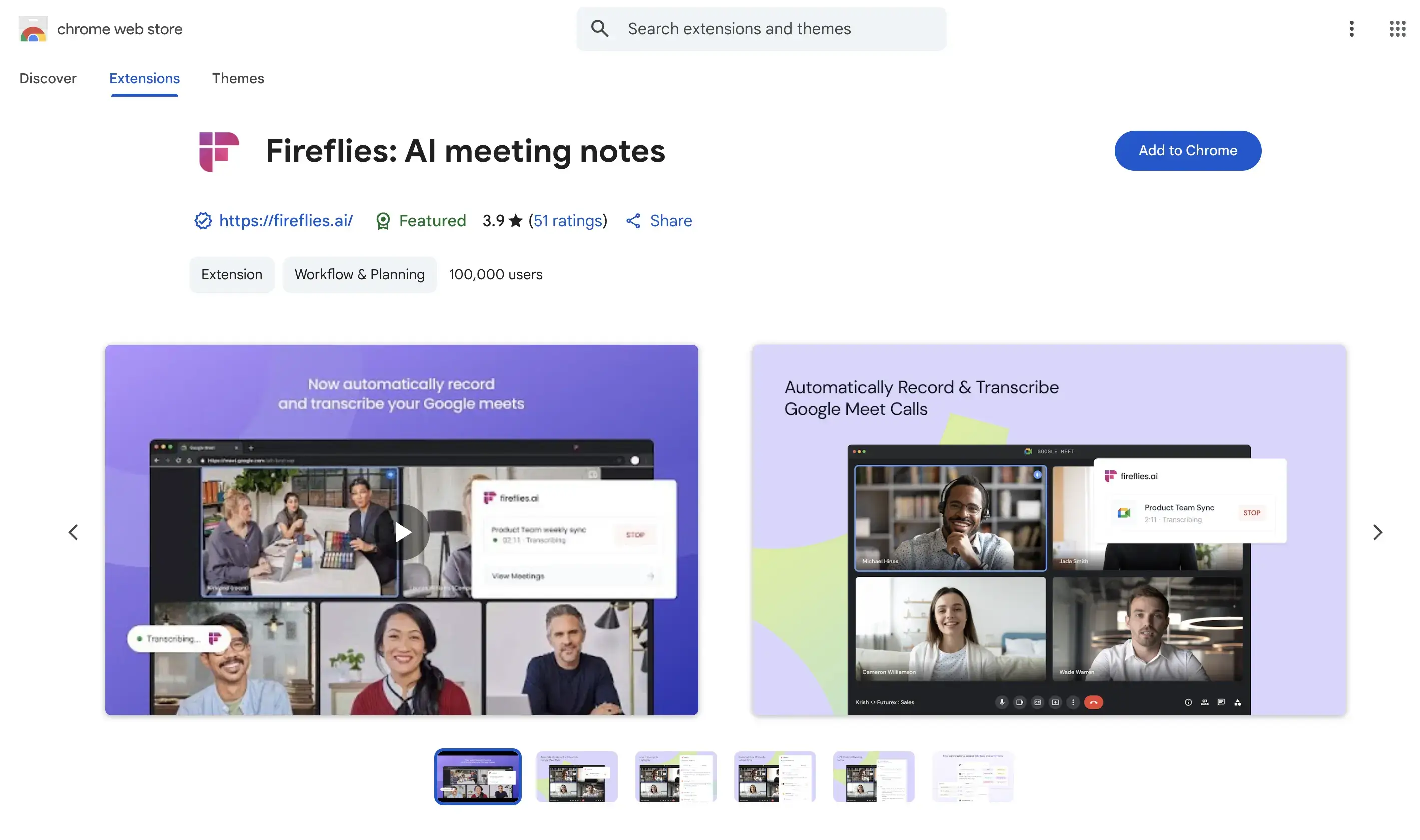fireflies chrome extension