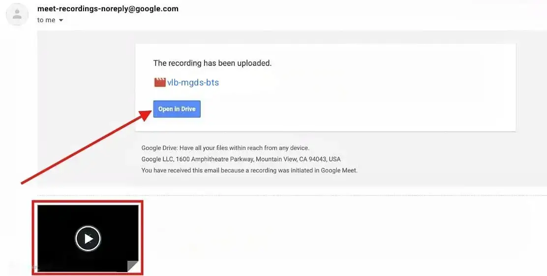How to Find a Google Meet Recording from an Email Link