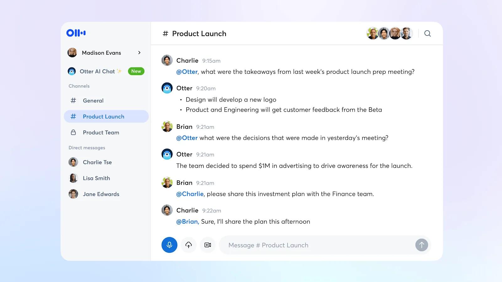 otter ai conversation