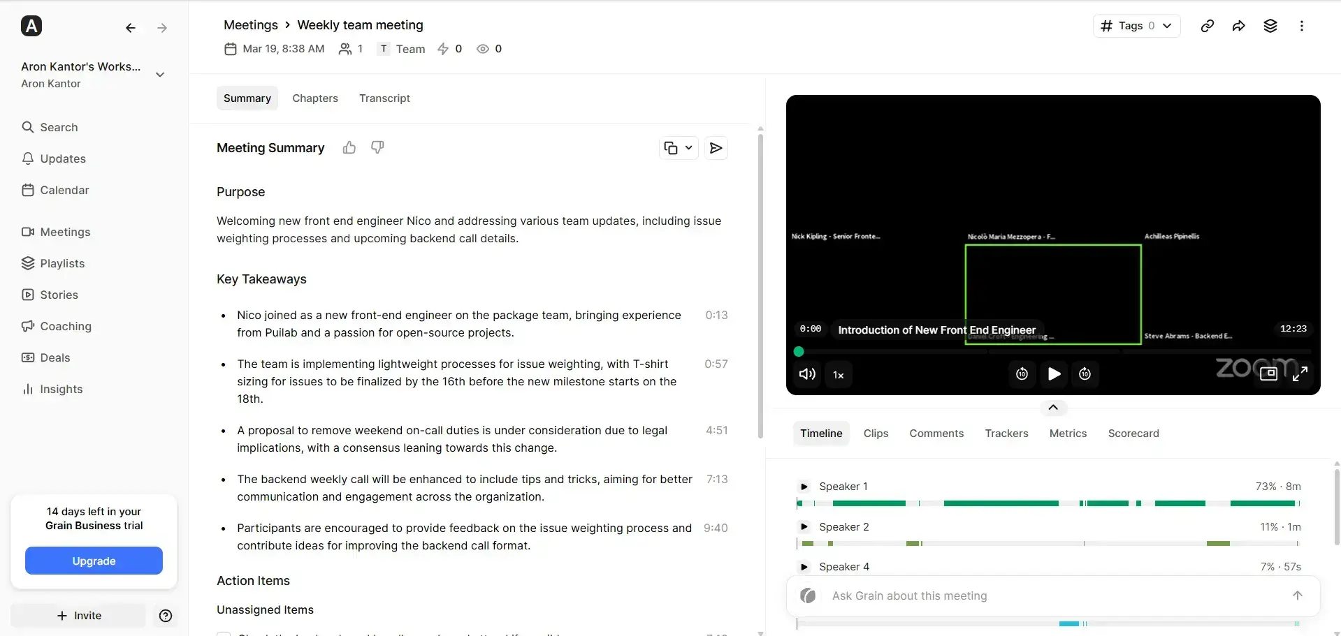 Grain's key features