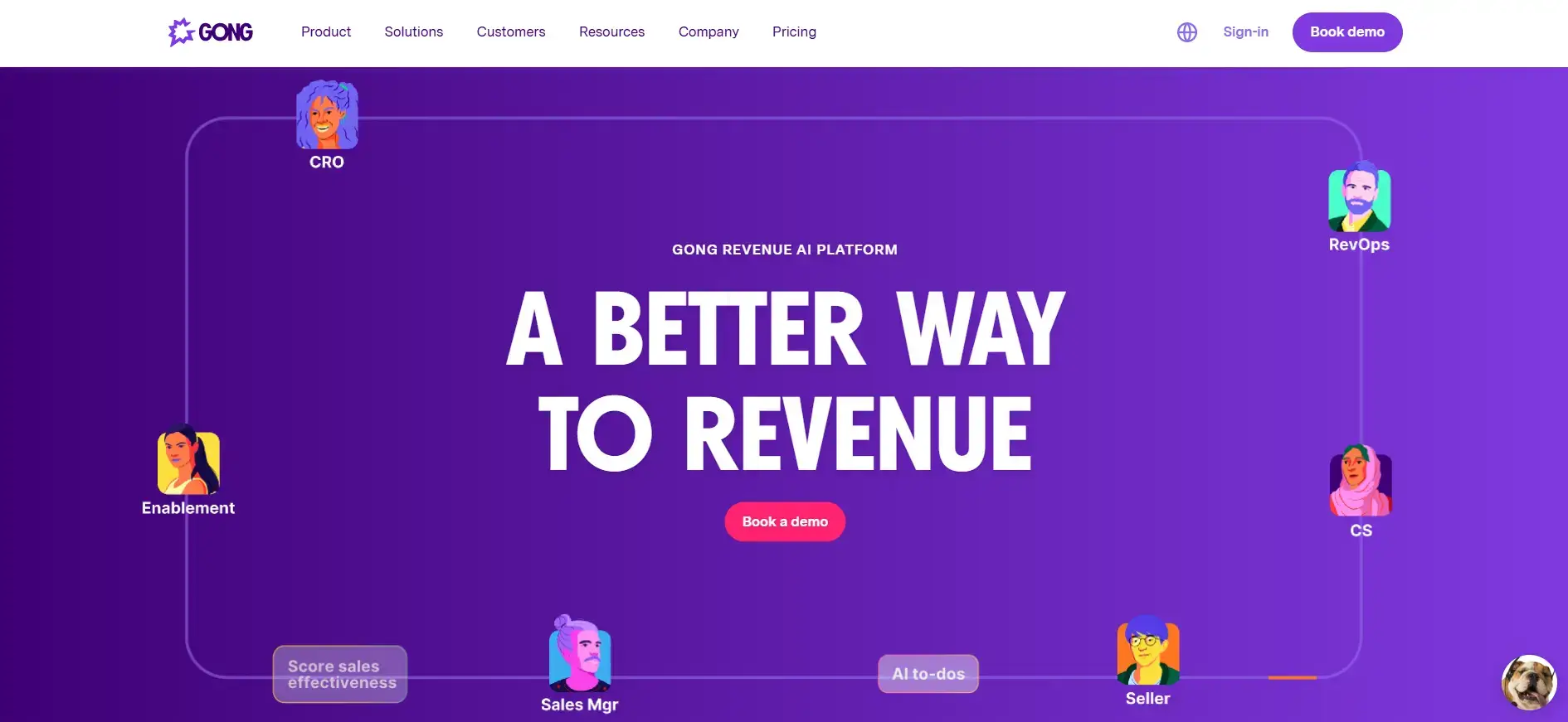 Gong has good sales and market intelligence features